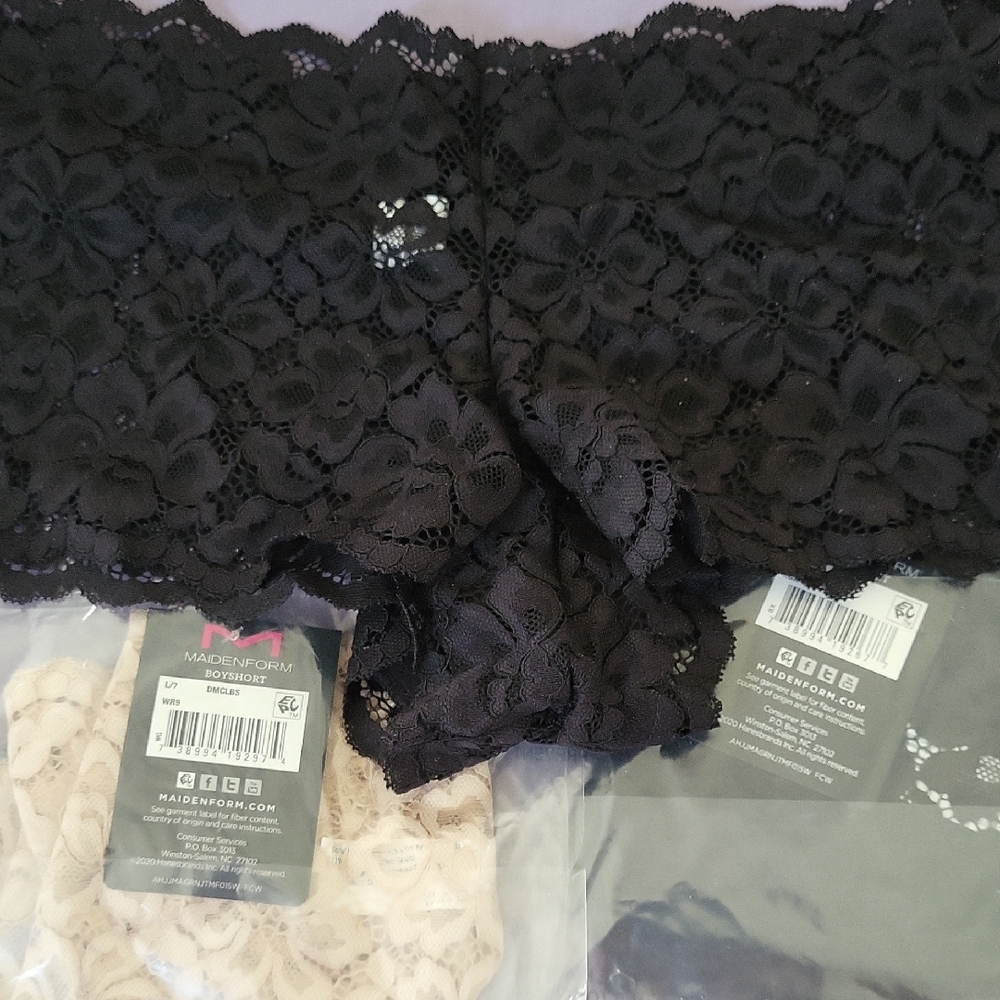 2-pack Maidenform Lace Boy Shorts